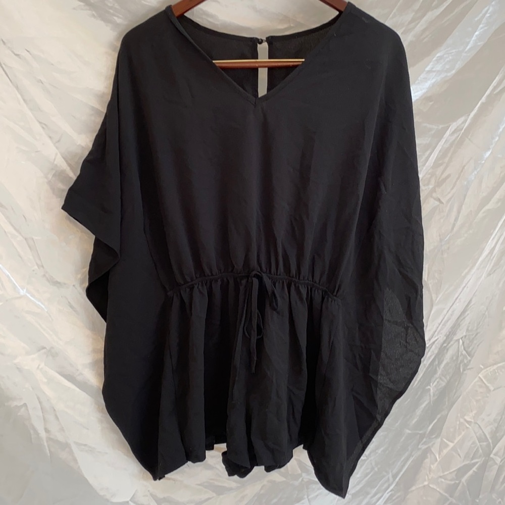 Black Flowy Romper